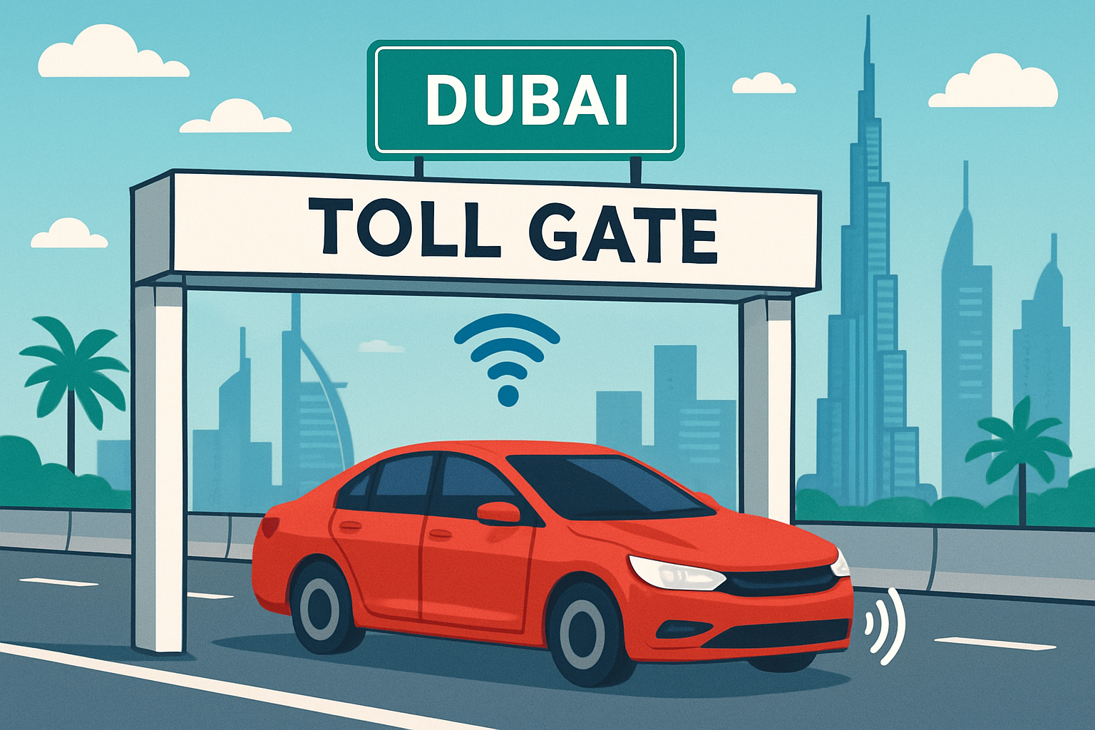 Seamless toll payment system in Dubai